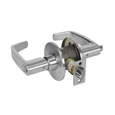 SARGENT Storeroom Closet Tubular Bored Lock Grade 1 with L Lever and L Rose with ASA Strike and Large Format 286011G04LL26D